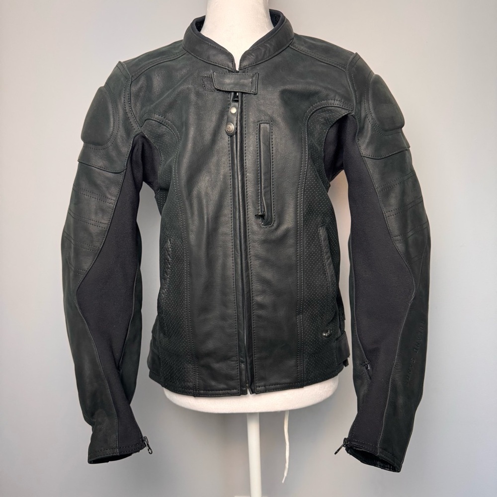 Roland Sands Design Men's Black Leather Motorcycle Jacket - Sonoma